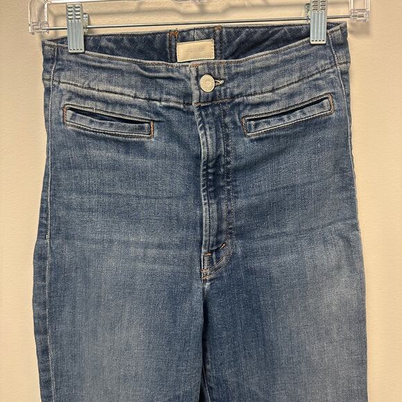 Mother Laced Hustler Ankle Jeans One Smart Cookie Wash‎ Boho Coastal Cowgirl 26 - Picture 4 of 11